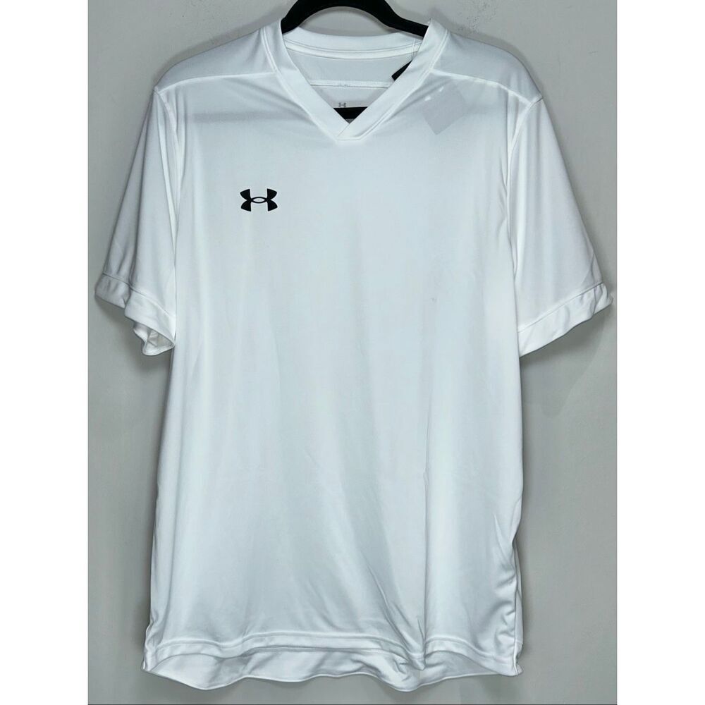 Under armour white v neck shirt size XL
